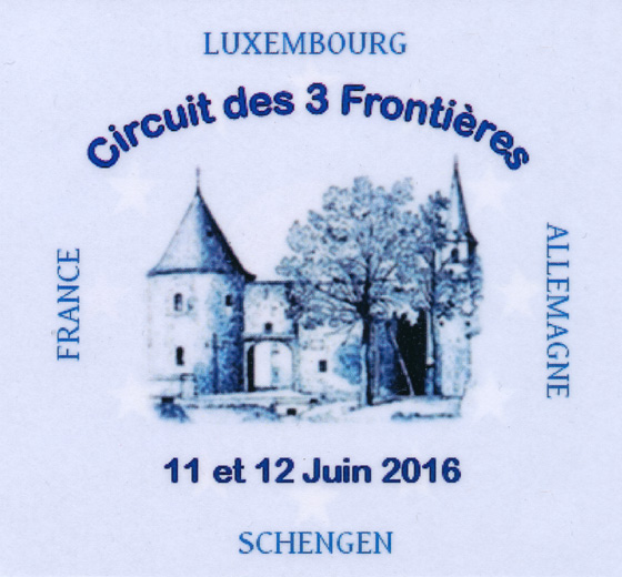 Circuit des 3 Frontières Schengen Juin 2016