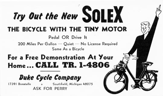 solex the bicycle with the tiny motor