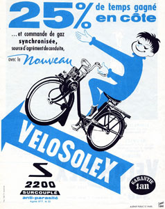 Velosolex 2200 25% de temps gagné en côte