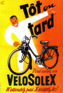 Tôt ou tard vous aurez un velosolex !