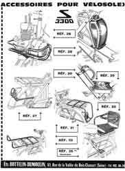 Accessoires pour velosolex S 3300