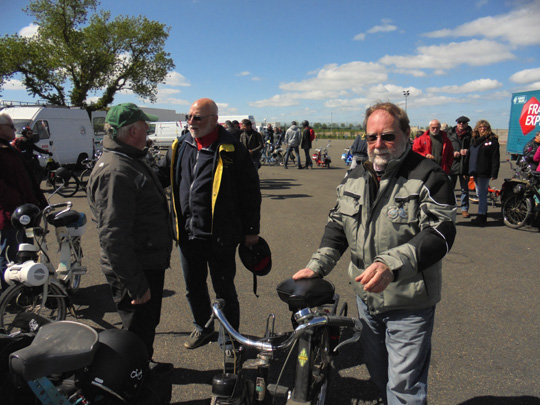 Alain Monchet et Daniel Collignon du Club Solex de Belgique