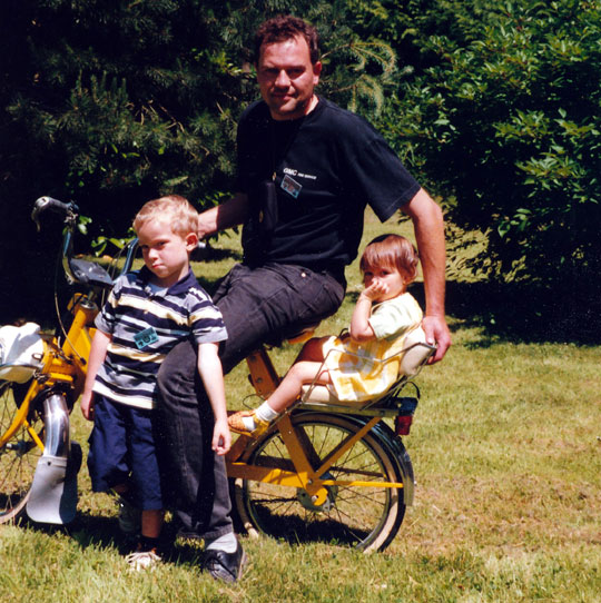 Hugues Ossent et ses enfants