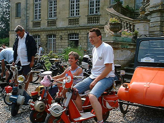 David Cunier sur son solex-micron