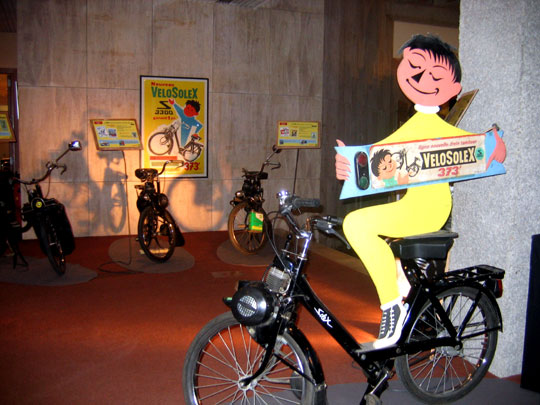 Le personnage Vélosolex signé par René Ravo