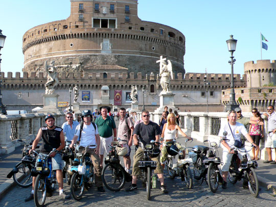 Solex Millenium sur le Pont San Angelo