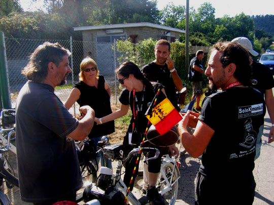 Mario et les organisateurs italiens de Solexmania