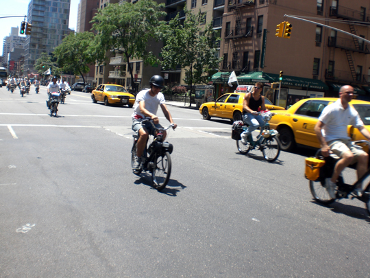 Heading uptown to the French-American Street Fair