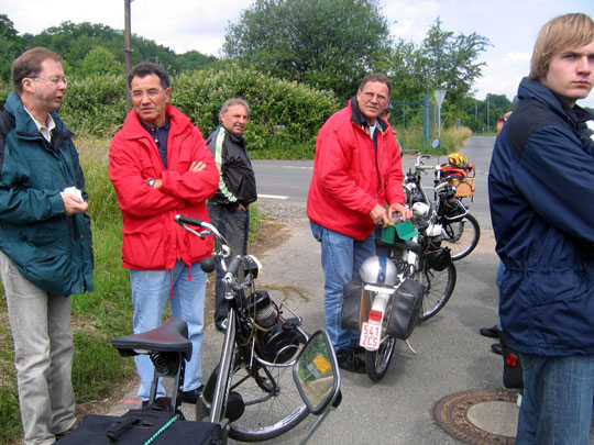 Une pause avec nos amis allemands