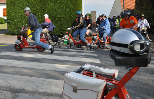 David sur son solex micron