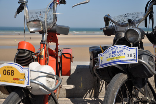 Deux solex ayant participé à de nombreux rallyes