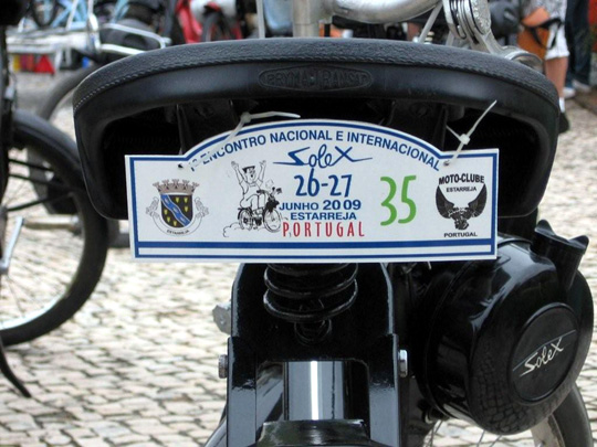 La plaque du rallye d'Estarreja