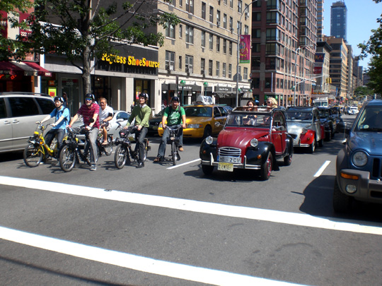 Velosolexes and Citroens 2 CV