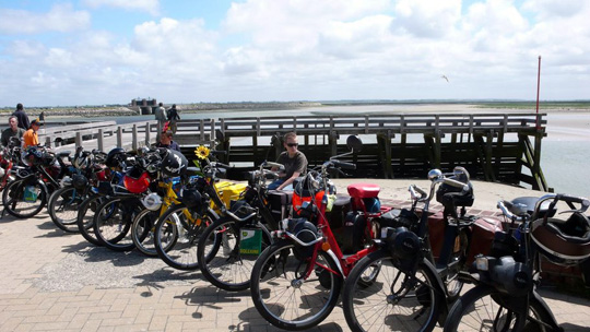Un bel alignement de vélosolex