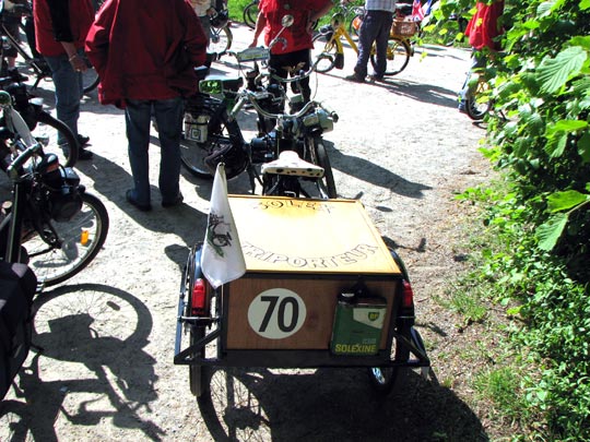 Un triporteur du Club Solex d'Aulnay-sous-Bois