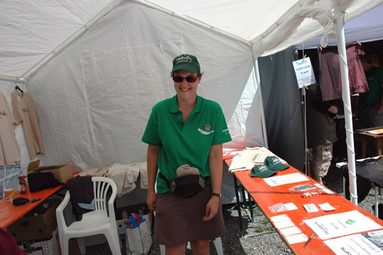 Christine la responsable des inscrpitions