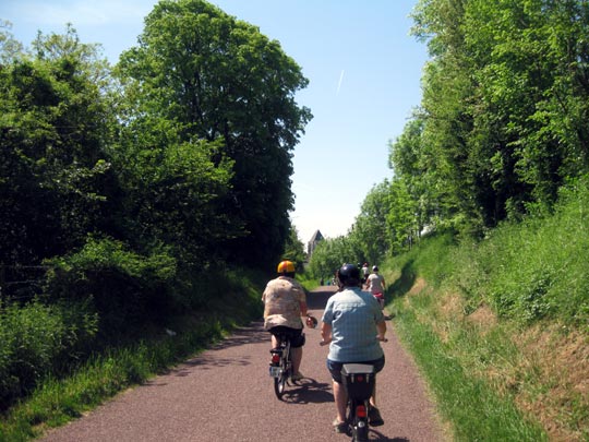 Des côtes difficiles à monter pour nos Solex