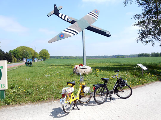 L'entrée d'un musée de la seconde guerre mondiale