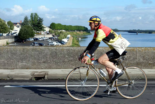 Un coureur cycliste des années 70