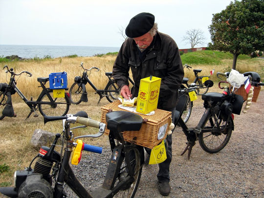 Un petit casse-croûte avant l'épreuve
