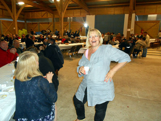 Brigitte qui a confectionné le dîner