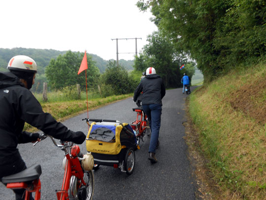 Les difficultés des solexistes dans une côte