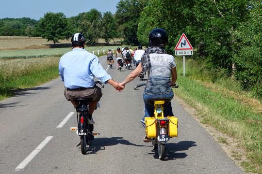 Un couple uni en Solex