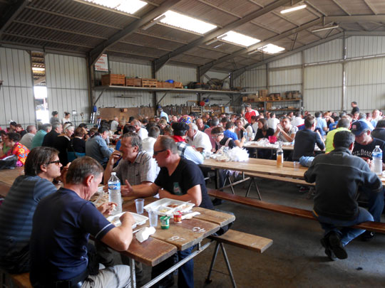 Un repas sympathique pris en commun