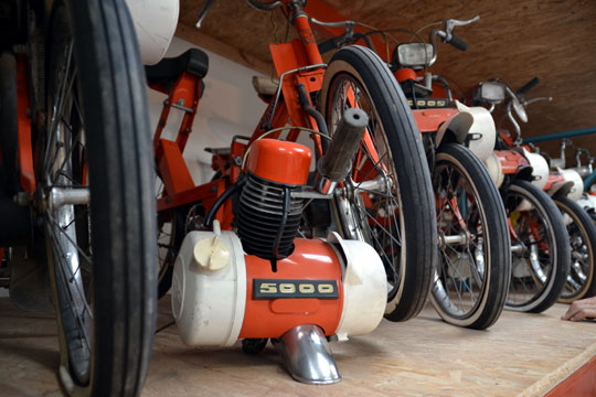 Une rangée de 5 Pli-Solex