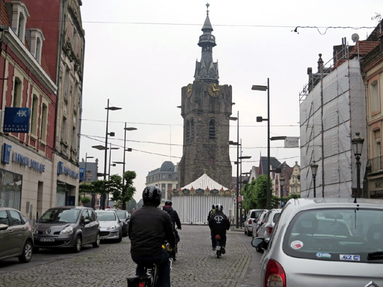 Arrivée des solexistes à Béthune