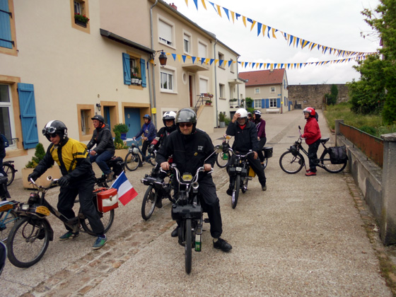 Antoine Treiber avec son solex 3800 Export