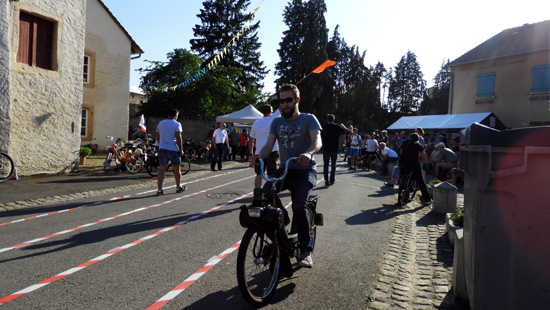 Pierre durant la compétition de lenteur