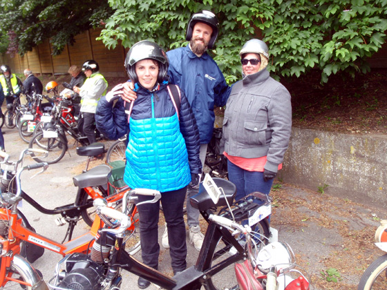 Stéphane Nicolas avec son épouse et Christelle