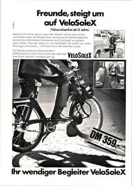 Freunde, steigt um auf Velosolex Freunde, steigt um auf Velosolex