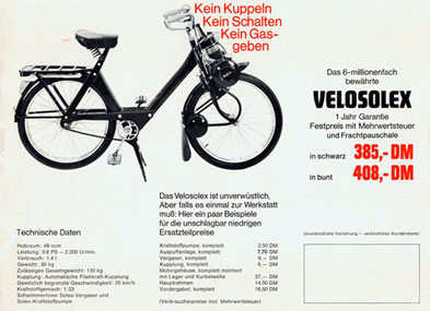 Das 6-millionenfach bewährte Velosolex