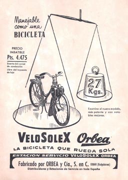 Velosolex Orbea la bicicleta que rueda sola Velosolex Orbea la bicicleta que rueda sola