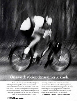 On a vu des Solex dépasser les 35 km/h