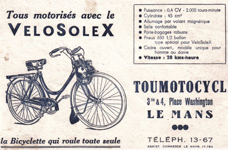 Velosolex Toumotocycl Le Mans