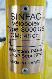 Plaque Ténor SINFAC