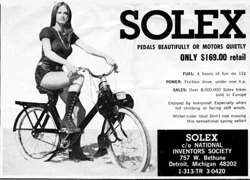 SOLEX Pedals beautifully or motors quietly