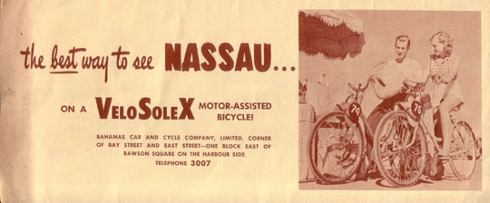 The best way to see Nassau on a VeloSoleX