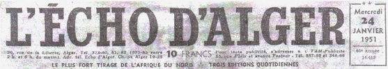 L&rsquo;ECHO D&rsquo;ALGER