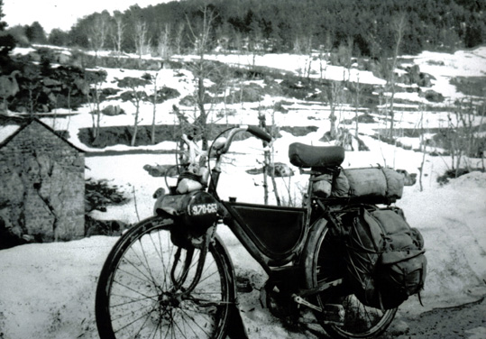 En velosolex dans les gorges du Tarn