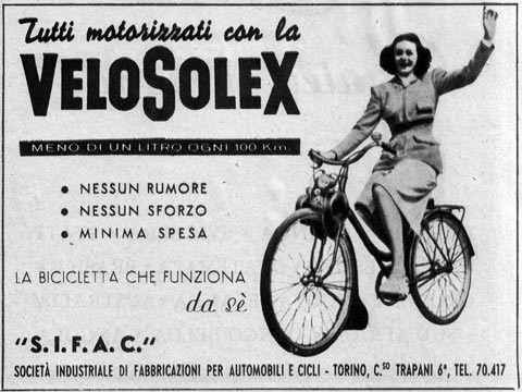 Tuti motorizzati con la velosolex