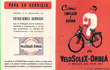 Como emplear y cuidar su VeloSoleX-OrbeA