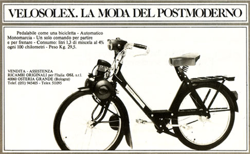 Velosolex la moda del postmoderno