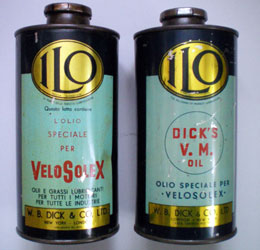 L'olio speciale per Velosolex