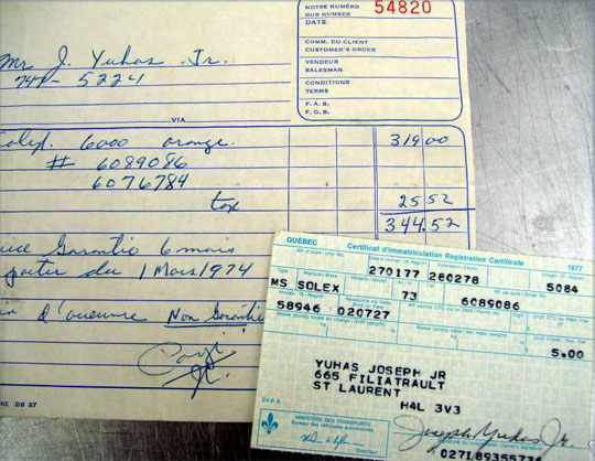 Solex 6000 1973 n°6089086 Québec