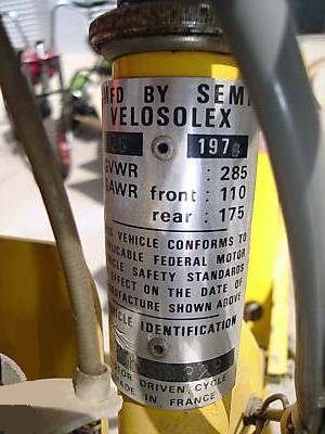 Plaque d'identification Semi Mâcon