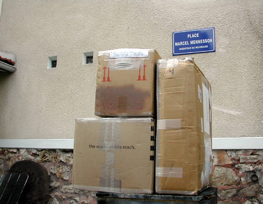 Les 3 colis réunis après 10 jours de Voyage
